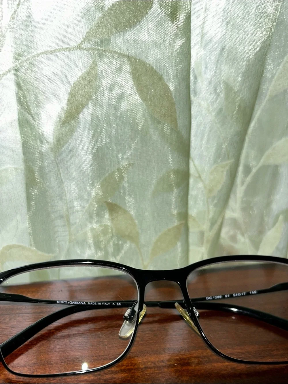 Dolce & Gabbana DG1289-01 Black Eyeglasses 54-17-145 -Preowned-